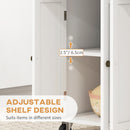 HOMCOM Rolling Kitchen Island Cart with Rubber Wood Top