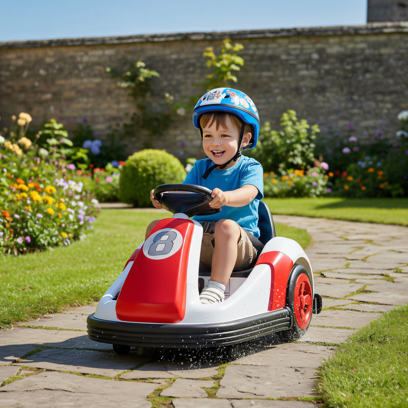 AIYAPLAY Kids Bumper Car with 360-Degree Rotation Spin, Safety Belt