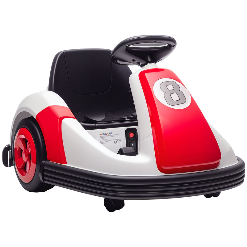 AIYAPLAY Kids Bumper Car with 360-Degree Rotation Spin, Safety Belt