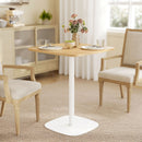 HOMCOM Dining Table For 2, Small Kitchen Table With Wood Veneer Top, Natural