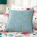 D & D Abstract Poppy Filled Cushion In Red