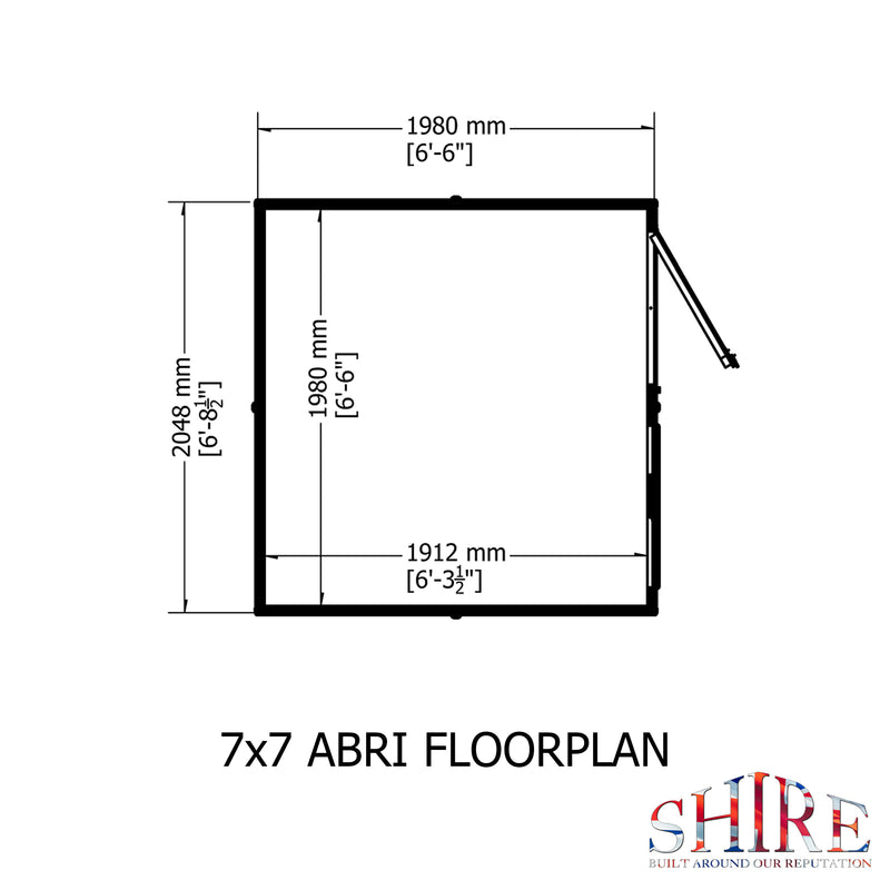 Abri 7 X 7 Shiplap Apex Shed