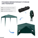 Outsunny  Gazebo 3m x 3m Green