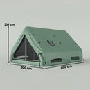 Outsunny Inflatable Tent, 4 Season Hot Tent 10000mm Waterproof, Green