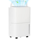 HOMCOM 20L/Day Dehumidifier With Continuous Drainage, 5L Water Tank, Timer