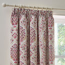 D & D Ashmead Pencil Pleat Curtains in Berry