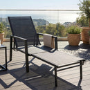 Outsunny Sun Lounger W/ Retractable Footrest, 5-Position Adjustable