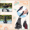 HOMCOM Baby Stroller - Pushchair - Pram - Red