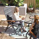 Outsunny Outdoor Folding Rattan Chair, Dining Chair