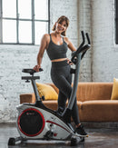 TopSports Exercise Bike AL 1 Silver, New Computer