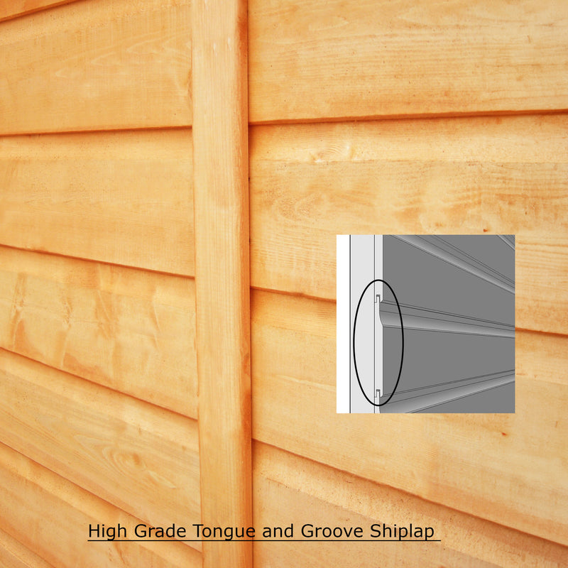 Alderney 7 X 5 Shiplap Apex Shed