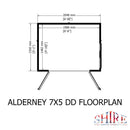 Alderney 7 X 5 Shiplap Apex Shed