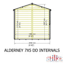 Alderney 7 X 5 Shiplap Apex Shed
