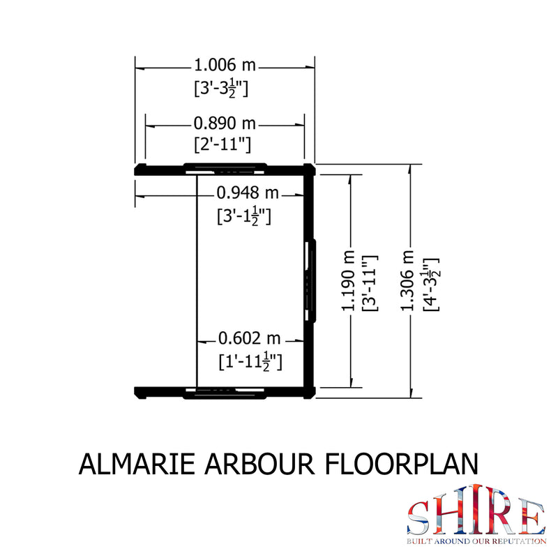 Almarie Pressure Treated Arbour
