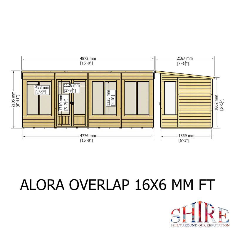 Alora Overlap Pent Sumerhouse