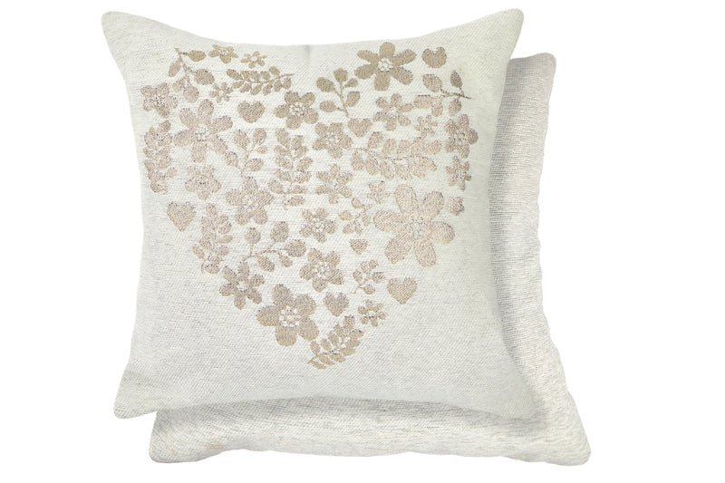 Amor Heart  - Cushion Cover in Natural