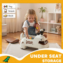 AIYAPLAY Kids Ride On Car, Dinosaur Shape Toddler Walker, Cream