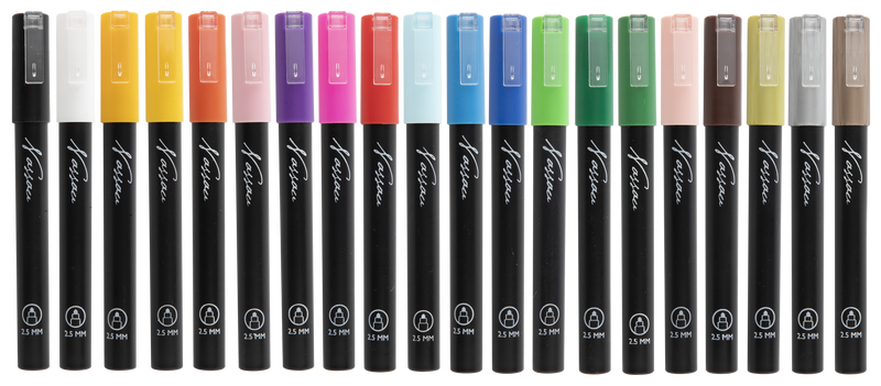 20 Piece Acrylic Markerset