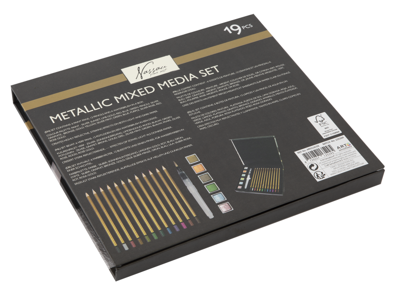 Metallic Mixed Media Set In Fc Box