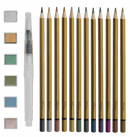 Metallic Mixed Media Set In Fc Box