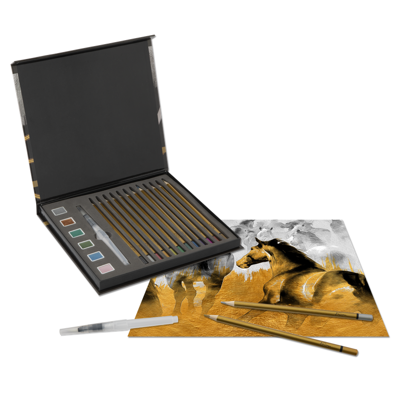 Metallic Mixed Media Set In Fc Box