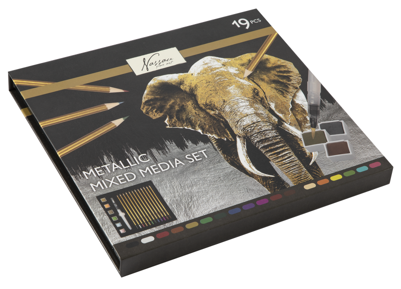 Metallic Mixed Media Set In Fc Box