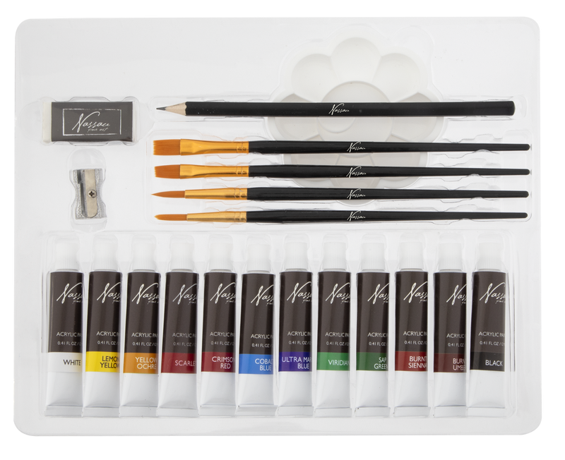 21 Piece Acrylic Art Set