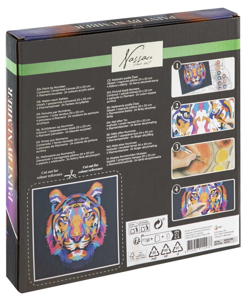 Paint By Numbers Tiger