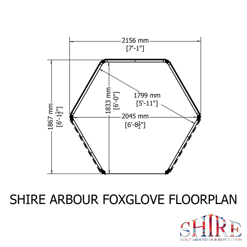 Shire Pressure Treated Arbour