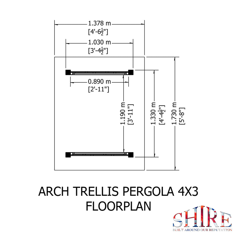 Arch Trellis Pergola