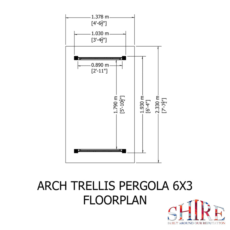 Arch Trellis Pergola