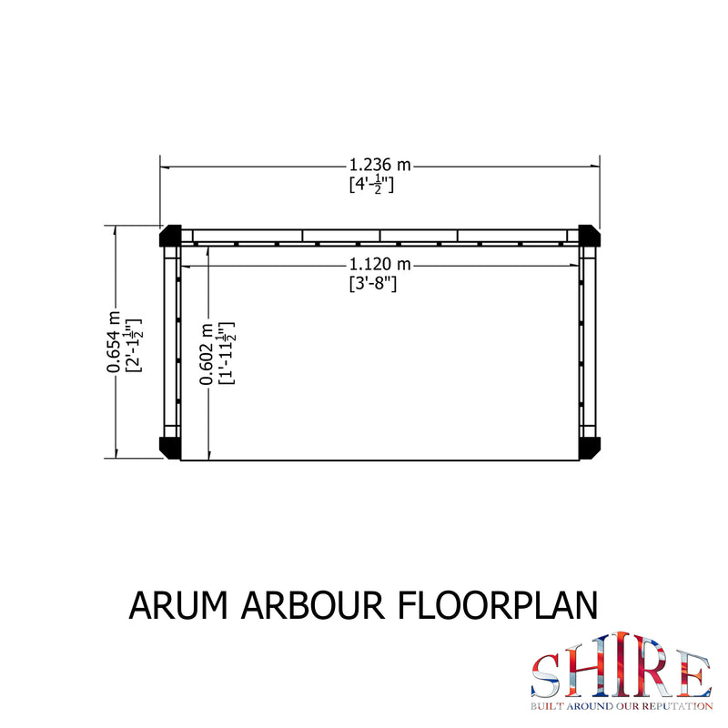 Arum Pressure Treated Arbour Seat