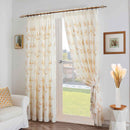 Kingleaf Embroidered Tulle Voile Pencil Pleat Taped Top Curtains