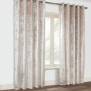 Crushed Velvet Lined Ring Top Curtains