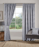 BUCKINGHAM GREY 3" PENCIL PLEAT CURTAINS