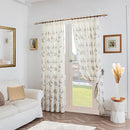 Kingleaf Embroidered Tulle Voile Pencil Pleat Taped Top Curtains