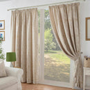 Botanic Chenille Jacquard Lined Pencil Pleat Taped Top Curtains