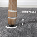 HOMCOM French-Style Dining Chairs Set Of 2 With Linen Upholstery, Backrest