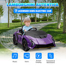 AIYAPLAY 12V Lamborghini Autentica Licensed Ride on Car