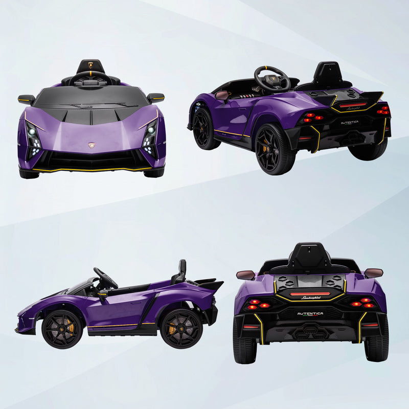 AIYAPLAY 12V Lamborghini Autentica Licensed Ride on Car