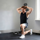 HOMCOM Rubber Hex Dumbbell Portable Hand Weights For Home Gym