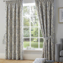 D & D Averie Pencil Pleat Curtains in Blue