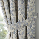 D & D Averie Pencil Pleat Curtains in Blue