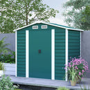 Outsunny 7 x 4ft Upgraded Metal Shed with Lock, Easy to Assemble