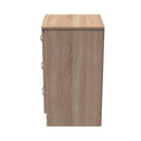 Alton Ready Assembled 3 Drawer Bedside Cabinet in Bardolino Oak