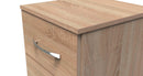 Alton Ready Assembled 3 Drawer Bedside Cabinet in Bardolino Oak