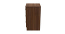 Alton Ready Assembled 3 Drawer Bedside Cabinet in Noche Walnut