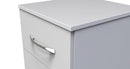 Alton Ready Assembled 3 Drawer Bedside Cabinet in White Matt
