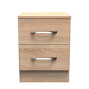 Alton Ready Assembled 2 Drawer Bedside Cabinet in Bardolino Oak
