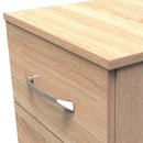 Alton Ready Assembled 2 Drawer Bedside Cabinet in Bardolino Oak